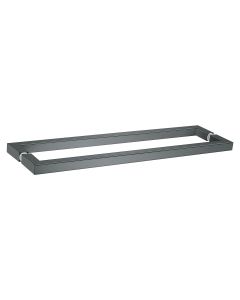 Sanco Glass Door Accessories Διπλή Λαβή / Πετσετοθήκη Ανθρακί ανάγλυφο SET-GL0723-Μ118