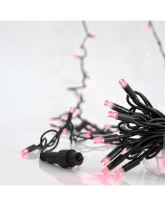 ΣΕΙΡΑ, 100 LED 5mm ΜΕ ΚΑΛΥΜΜΑ, 230V, 3 ΕΠΕΚΤΑΣΕΙΣ ΕΩΣ 9 ΣΕΤ, ΠΡΑΣΙΝΟ ΚΑΟΥΤΣΟΥΚ ΚΑΛΩΔΙΟ, ΡΟΖ LED ANA 10cm, ΠΡΟΕΚΤΑΣΗ ΠΑΡΟΧΗΣ 1.5m, ΙΡ65 Eurolamp 600-11112