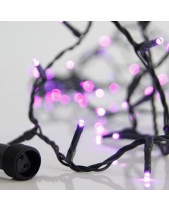 ΣΕΙΡΑ, 100 LED 3mm, 31V ΜΕΤΑΣΧΗΜΑΤΙΣΤΗ, 4 ΕΠΕΚΤΑΣΕΙΣ ΕΩΣ 3 ΣΕΤ, ΠΡΑΣΙΝΟ PVC ΚΑΛΩΔΙΟ, ΜΩΒ LED ΑΝΑ 5cm, ΠΡΟΕΚΤΑΣΗ ΠΑΡΟΧΗΣ 3m, ΙΡ44 Eurolamp 600-11334