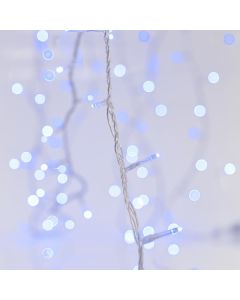 ΣΕΙΡΑ, 100 LED 3mm, 31V ΜΕΤΑΣΧΗΜΑΤΙΣΤΗ, 4 ΕΠΕΚΤΑΣΕΙΣ ΕΩΣ 3 ΣΕΤ, ΔΙΑΦΑΝΟ PVC ΚΑΛΩΔΙΟ, ΜΠΛΕ LED ΑΝΑ 5cm, ΠΡΟΕΚΤΑΣΗ ΠΑΡΟΧΗΣ 3m, ΙP44 Eurolamp 600-11322