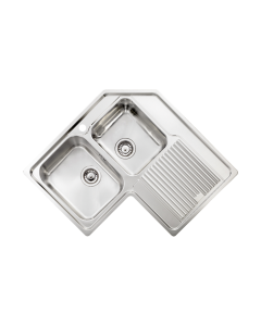Sanitec Νεροχύτης Ανοξείδωτος 83×83 11248 Ζenith Σατινέ 11248-dexes