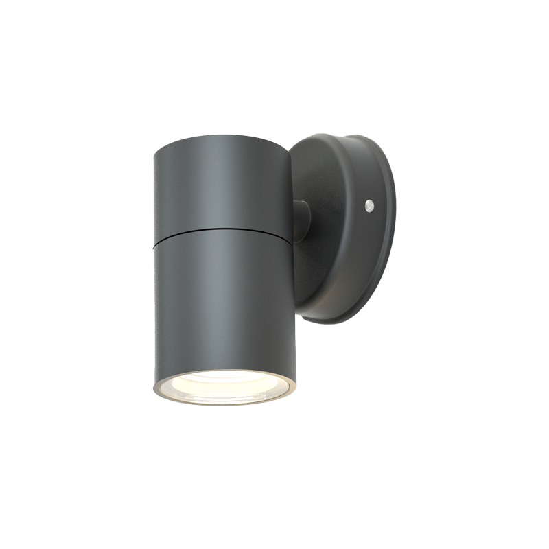 Σποτ Επιτοίχιο 1xGU10 IP44 Outdoor Wall Lamp Anthracite D:11.3cmx11.3cm it-Lighting Eklutna 80200544