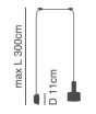 SE21-BL-4-NM1W-MS1 ADEPT TUBE Black Matt Wall Lamp Black Metal Shade+ HOMELIGHTING 77-8815