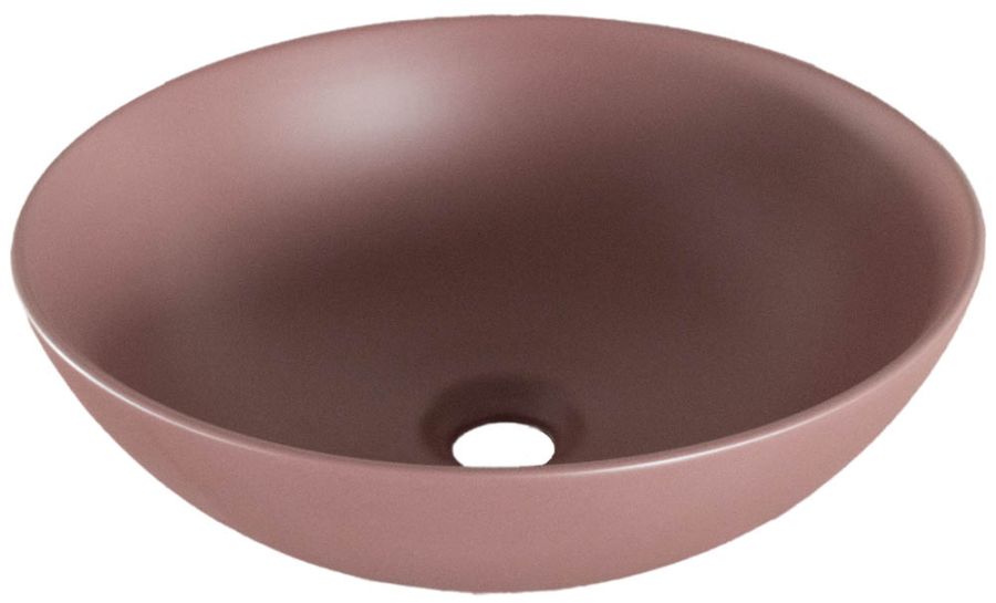 Νιπτήρας Πορσελάνης Επιτραπέζιος Φ40x14cm Ceramita Brown Matt Ceramita F434-Brown