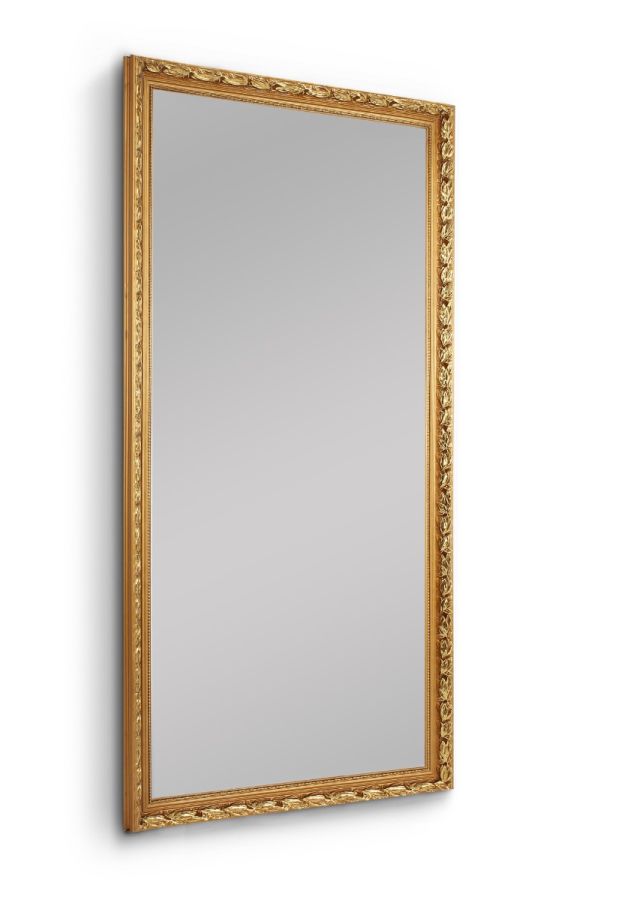 Καθρέπτης Επιτοίχιος Π100xY200 εκ. Gold Wood Πλαίσιο Mirrors & More Sonja 1070479