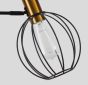 SE21-GM-39-GR2 ADEPT FLOOR LAMP Gold Matt and Black Metal Floor Lamp Black Metal Grid+ HOMELIGHTING 77-8349