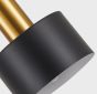 SE21-GM-39-MS1 ADEPT FLOOR LAMP Gold Matt and Black Metal Floor Lamp Black Metal Shade+ HOMELIGHTING 77-8350