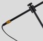 SE21-GM-39-MS2 ADEPT FLOOR LAMP Gold Matt and Black Metal Floor Lamp Black Metal Shade+ HOMELIGHTING 77-8351
