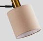 SE21-GM-9-SH3 ADEPT WALL LAMP Gold Matt and Black Metal Wall Lamp Brown Shade+ HOMELIGHTING 77-8356