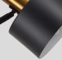 SE21-GM-9-MS1 ADEPT WALL LAMP Gold Matt and Black Metal Wall Lamp Black Metal Shade+ HOMELIGHTING 77-8359