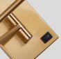 SE21-GM-52-MS3 ADEPT WALL LAMP Gold Matt Wall lamp with Switcher and Black Metal Shade+ HOMELIGHTING 77-8368