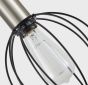 SE21-NM-4-3NM-GR2 ADEPT TUBE Nickel Matt Pendant Black Metal Grid+ HOMELIGHTING 77-8446