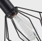 SE21-BL-4-GR1 ADEPT TUBE Black Pendant Black Metal Grid+ HOMELIGHTING 77-8526