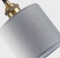 SE21-BR-10-BL6-SH2 MAGNUM BRONZE Grey Shade Pendant+ HOMELIGHTING 77-8733