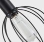 SE21-BL-4-BL6-GR12 ADEPT FLEX Black Pendant Black Metal Grid+ HOMELIGHTING 77-8908