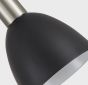 SE21-NM-4-4BL-MS123 ADEPT FLEX Nickel Matt Pendant Black Metal Shade+ HOMELIGHTING 77-8927