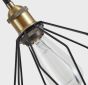 SE21-BR-10-BL3-GR12 MAGNUM FLEX Bronze Metal Pendant Black Metal Grid+ HOMELIGHTING 77-8969