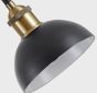 SE21-BR-10-BL6-MS12 MAGNUM FLEX Bronze Metal Pendant Black Metal Shade+ HOMELIGHTING 77-8973