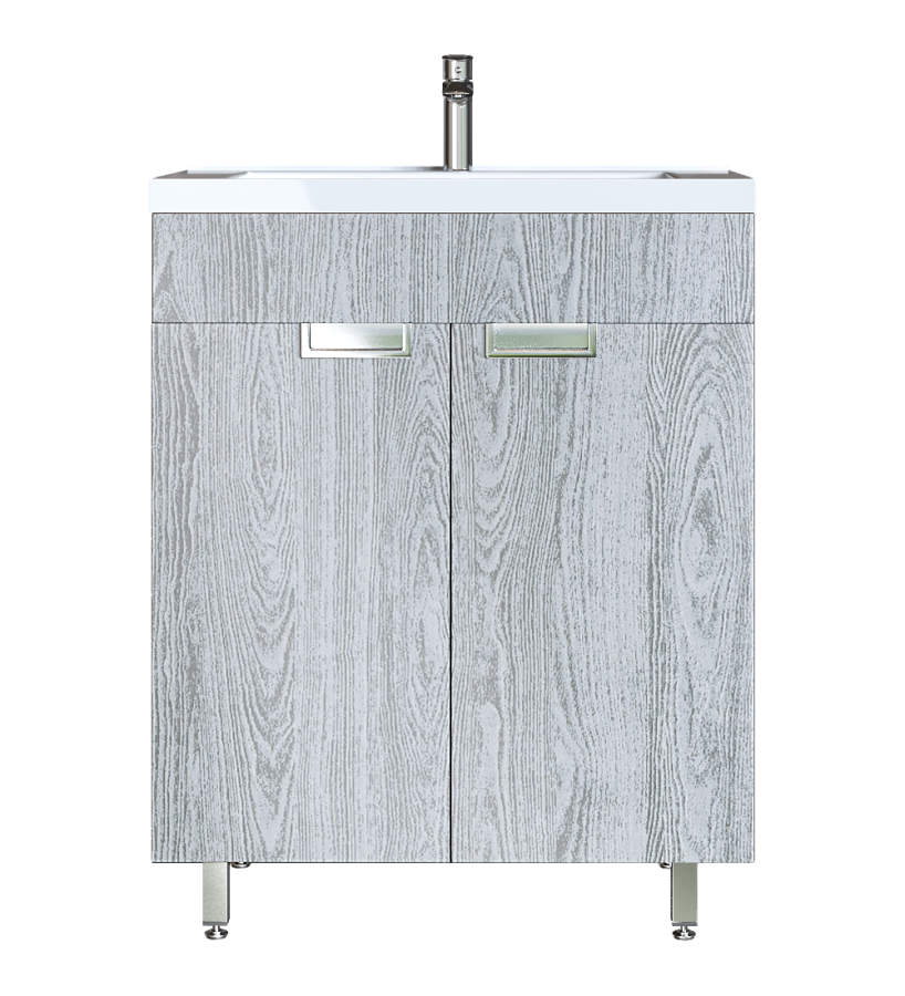 Έπιπλο Μπάνιου 55 εκ. με Νιπτήρα & ποδαράκια Χρώμα Canyon Greyish Sanitec Lido 55