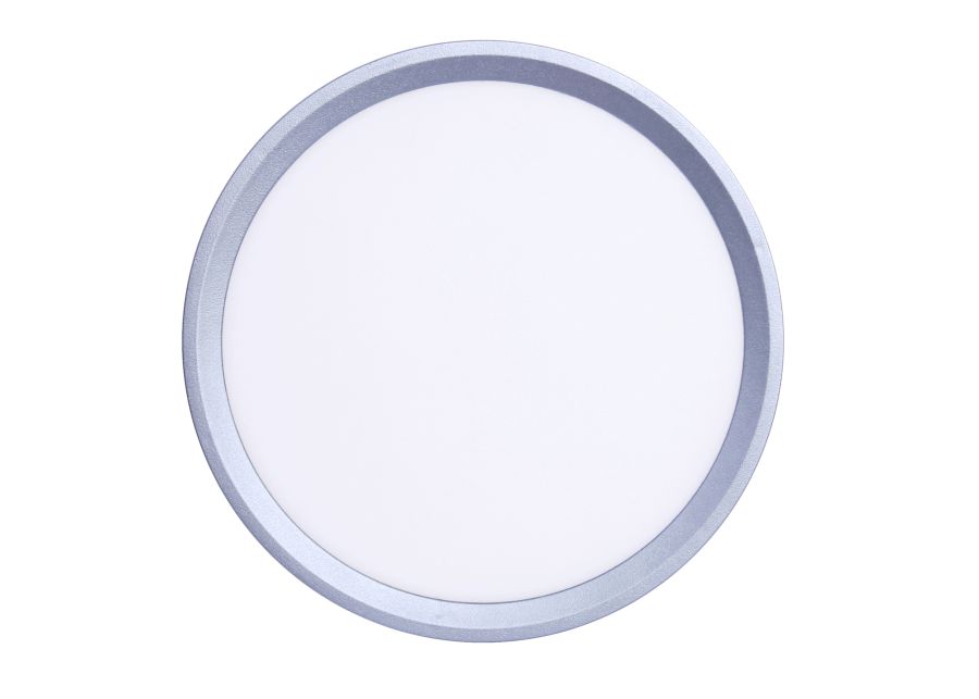 Πλαφονιέρα οροφής LED 24W 3CCT by switch on base σε ασημί απόχρωση D:30x2,5cm 42036-D-Silver