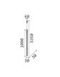 Κρεμαστό Φωτιστικό ULTRATHIN SP D100 ROUND ON-OFF Χρώμιο Ideal Lux 164878