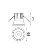 Χωνευτό Φωτιστικό GAME TRIM ROUND 11W 3000K BK SL Ideal Lux 192321