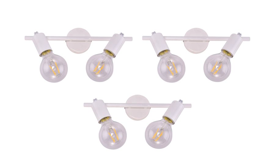 SE 137-2AW (x3) Soma Packet White adjustable spotlight+ HOMELIGHTING 77-8859