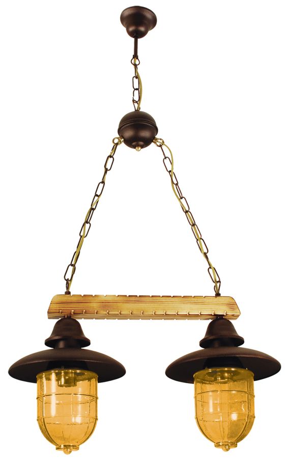 PDA 112-2 YL ΚΡΕΜ 2/Φ ΡΑΓΑ ΞΥΛΟ-ΣΚΟΥΡΙΑ 2ΧΕ27 ARlight 0101121