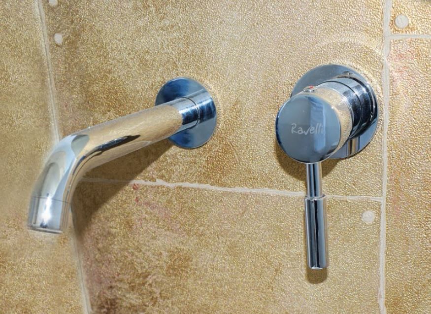 Μπαταρία Νιπτήρος Εντοιχισμού Αναμεικτική Χρωμέ Ravelli Round 22015