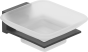 Σαπουνοθήκη Γυαλί Μαύρο Bronze Art Lugano 10X6-MM