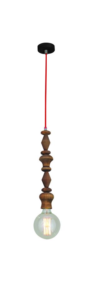 HL-027R-1 MELODY AGED WOOD PENDANT HOMELIGHTING 77-2723