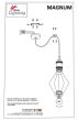 SE21-BR-10-BL3-GR12 MAGNUM FLEX Bronze Metal Pendant Black Metal Grid+ HOMELIGHTING 77-8969
