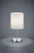 Πορτατίφ 13xH28cm 1xE14 Λευκό Αμπαζούρ-Χρωμέ Βάση Trio Lighting Jerry Jerry R50491001
