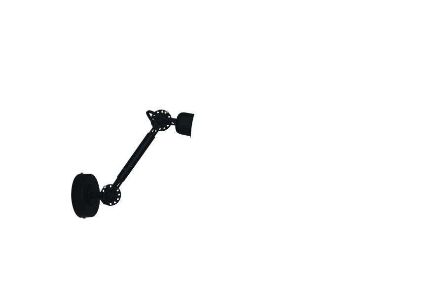 HL-W 10S B FOCUS BLACK SMALL WALL BASE HOMELIGHTING 77-3271