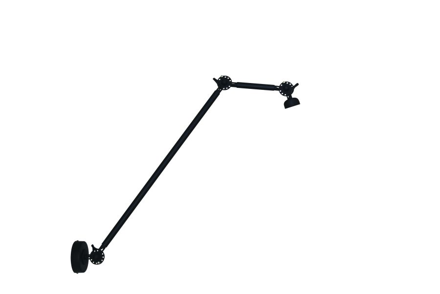 HL-W 10L B FOCUS BLACK LARGE WALL BASE HOMELIGHTING 77-3277