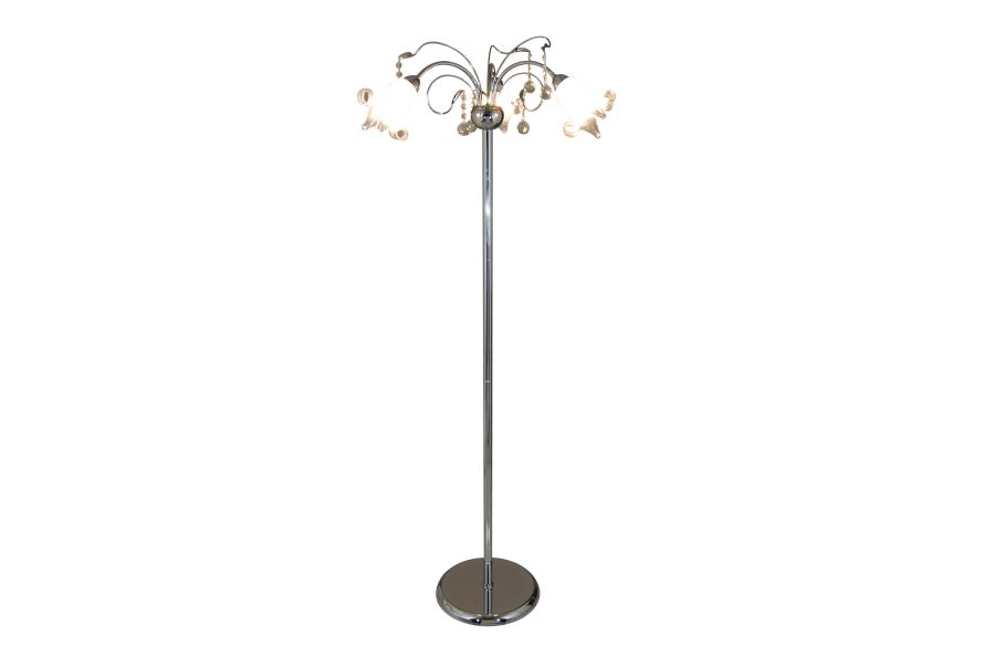 1017-3F MEMO CHROME FLOOR LAMP Δ1 HOMELIGHTING 77-3362