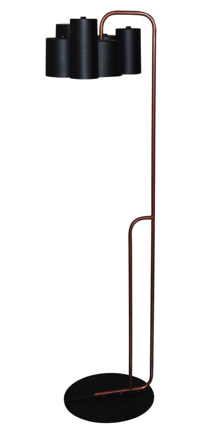 HL-3566-1F BRODY BLACK & OLD COPPER FLOOR LAMP HOMELIGHTING 77-3995
