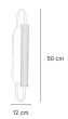 Επιτοίχιο φωτιστικό LED 12W 3CCT σε μαύρη απόχρωση απο μέταλλο και ακρυλικό D:12x50cm 43056-Black