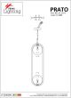 SE 110-2 PRATO PENDANT BRASS GOLD WITH 2 OPAL GLASSES Φ15 Γ4 HOMELIGHTING 77-4489