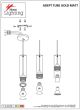 SE21-GM-5-4BL ADEPT TUBE GOLD MATT Gold Matt Pendant+ HOMELIGHTING 77-8684