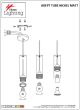 SE21-NM-5-NM1W ADEPT TUBE NICKEL MAT Nickel Matt Pendant+ HOMELIGHTING 77-8902