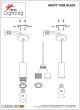 SE21-BL-4-4BL-MS123 ADEPT FLEX Black Pendant Black Metal Shade+ HOMELIGHTING 77-8912
