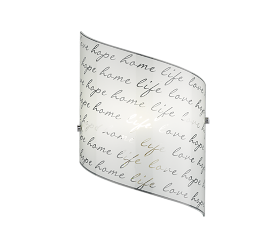 Φωτιστικό Τοίχου 20xH30cm 1xE27 Γυαλί Λευκό Trio Lighting Signa 202500101