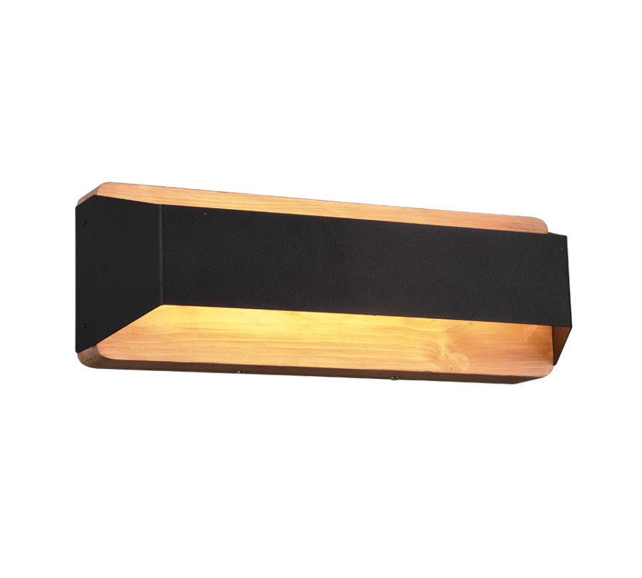 Φωτιστικό Τοίχου Μαύρο 35x12cm LED 13,5w 3000K 1500lm Switch Dimmer Trio Lighting Arino 224819132