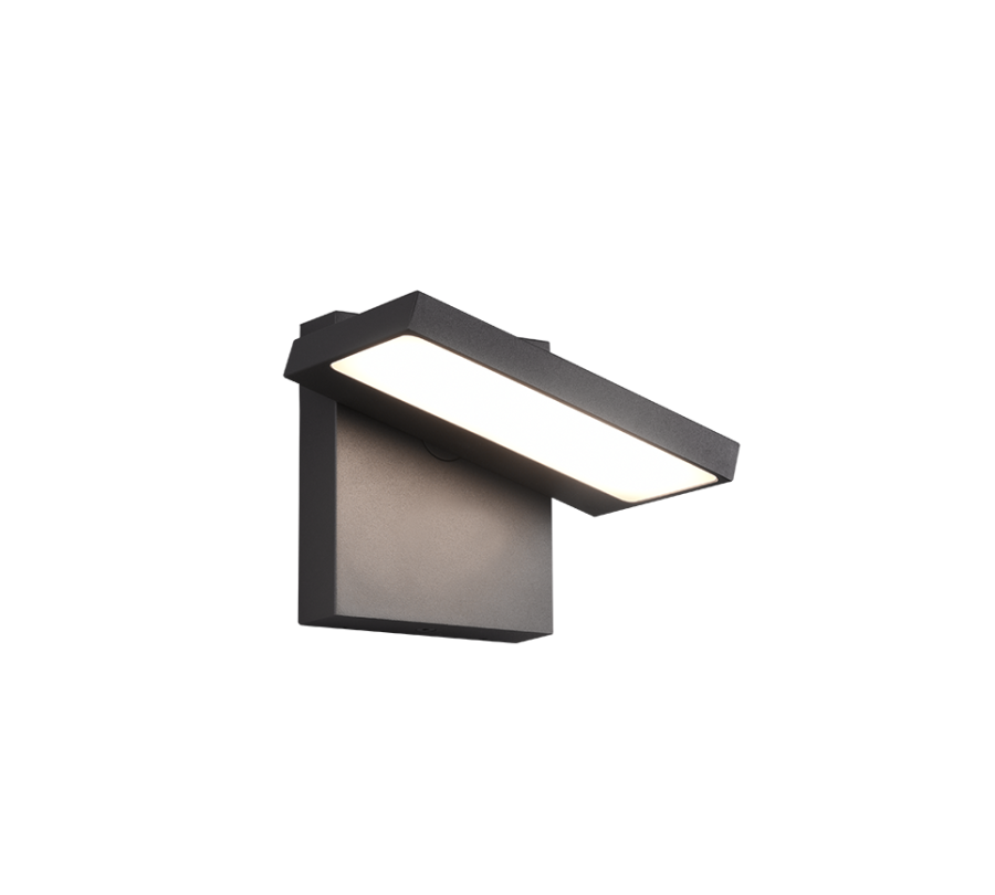 Επιτοίχια Απλίκα 15xH12cm Ανθρακί Εξ.Χώρου IP54 LED 8w 3000K 1000lm Trio Lighting Horton 226360142