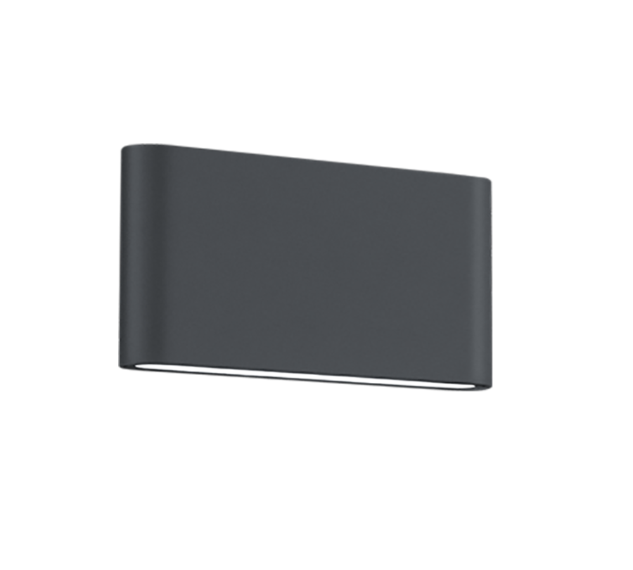 Απλίκα Επιτοίχια Ανθρακί Up-Down 17xH9cm Εξ.Χώρου IP54 LED 2x4,5w 3000K 2x450lm Trio Lighting Thames II 227660242