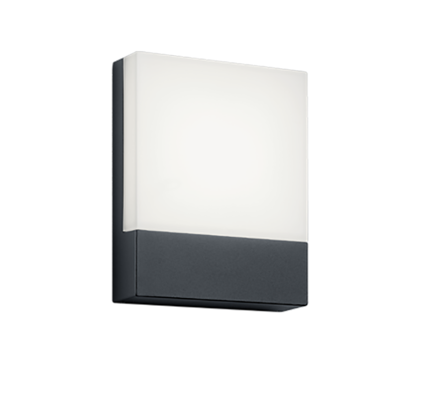 Επιτοίχια Απλίκα Ανθρακί 16xH20cm Εξ.Χώρου IP54 LED 6w 3000K 600lm Trio Lighting Pecos 227760142