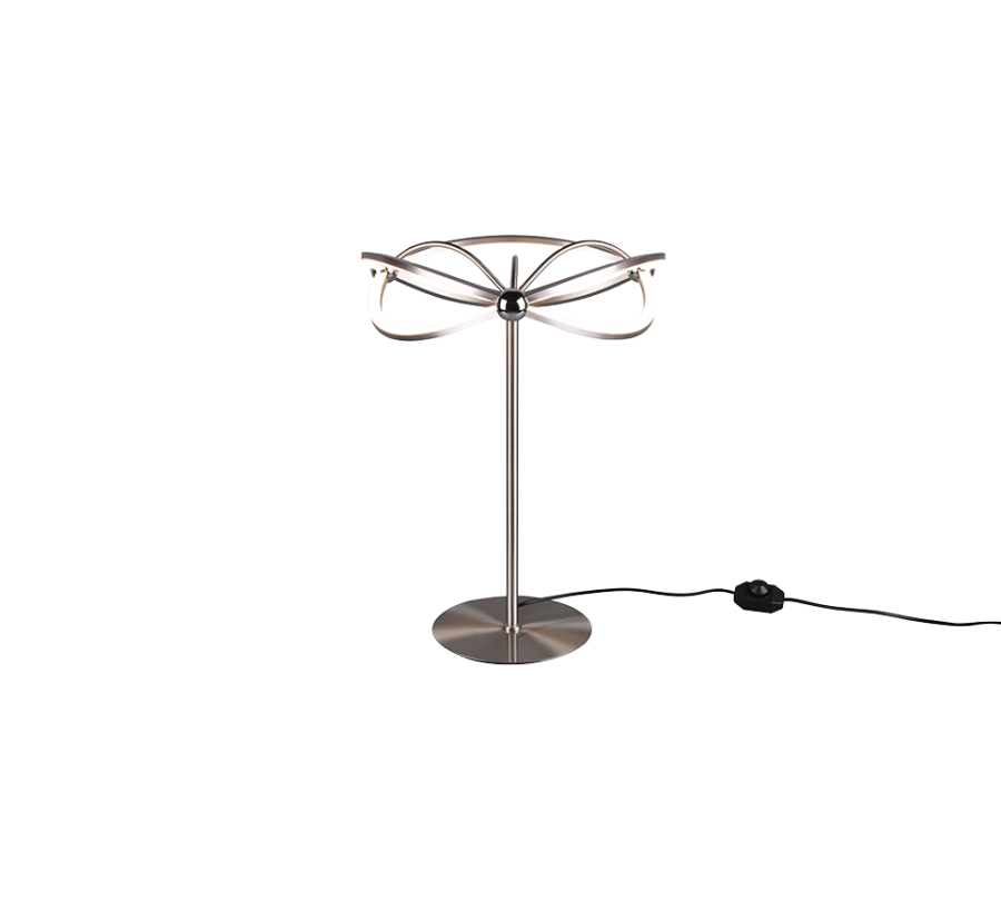 Φωτιστικό Επιτραπέζιο Nickel Matt 41xH50cm LED 26w 3000K 2500lm Trio Lighting Charivari 521210107