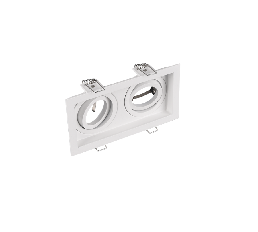 Σποτ Οροφής Χωνευτό Παραλληλόγραμμο White Matt 17xH10cm 2xGU10 Trio Lighting Kenai 651600231