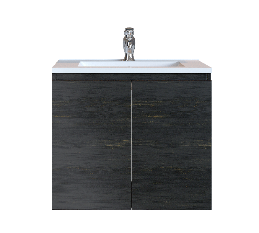 Έπιπλο Μπάνιου 70 εκ. με Νιπτήρα Χρώμα Pine Dark Sanitec Alba A 70